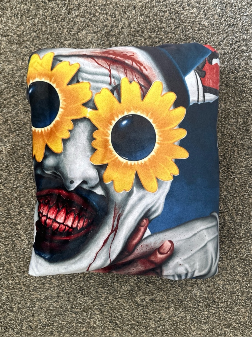 Spirit Halloween Terrifier Art Crispies Fleece Blanket